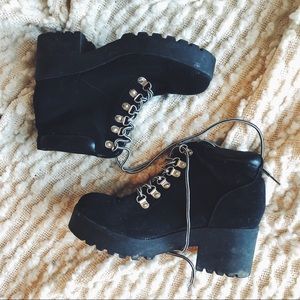Tobi Black Chunky Booties